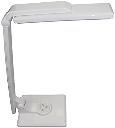 NICEYOU WHITE LED Student Reading Studying Table Lamps 5000K Nature White 4 Dimming Levels Touch Control Dimmable Professional Work Light