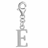 Pro Jewelry Dangling Letters Clip on Pendant Charm for Bracelet or Necklace (E.)