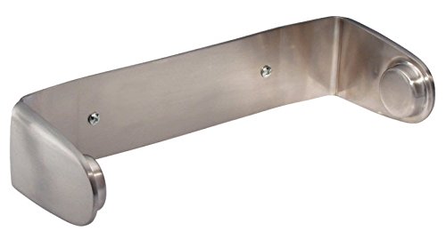 mDesign Wall Mount Paper Towel Holder & Dispenser, Mounts to Wall or Under Cabinet - for Kitchen, Pantry, Utility Room, Laundry, Garage Storage - Holds Jumbo Rolls, Pack of 4, Brushed Stainless Steel - Thumbnail 3