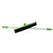GLOYY Long Handle Push Broom with Soft Rubber Bristles Squeegee Edge 60 inches Use for Pet Cat Dog Hair Perfect for Cleaning Hardwood Vinyl Carpet