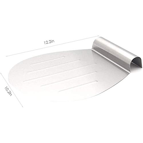 Cake Server, ronde pizza peel Bakers Paddle - RVS taartschep pizza paddle Peel Anti-cake bewegende plaat bakken… - Afbeelding 4
