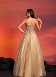 Beading Tulle Prom Dresses 2025 with Pockets