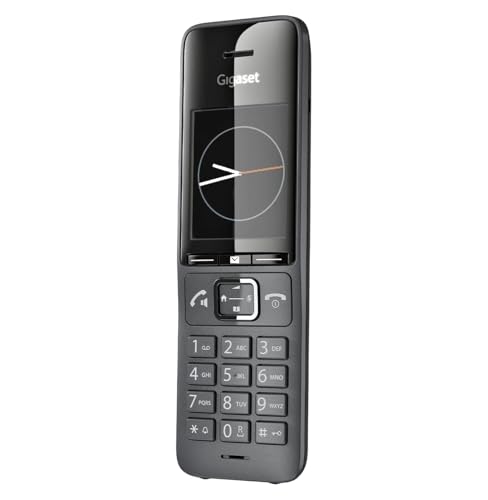 Gigaset COMFORT 520HX - Telefono Portatile Aggiuntivo - Qualità Audio - Vivavoce, Nero Titanio [Compatibile in IT, DE, FR, NL, AUT, CHE] [Senza Base]
