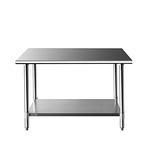 Z Grill Stainless Steel Prep Work Table 24 x 48 inches for Commercial Kitchen Restaurant