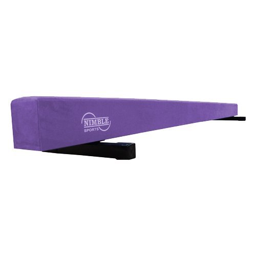 Purple 8ft Suede Gymnastics Balance Beam Gymnastics