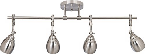 Pro Track Elm Park Collection Brushed Steel 4-Light Fixture