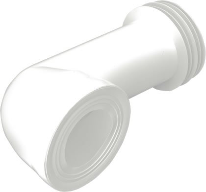Push fit WC Connector - Long Bend 90 deg SWCB90