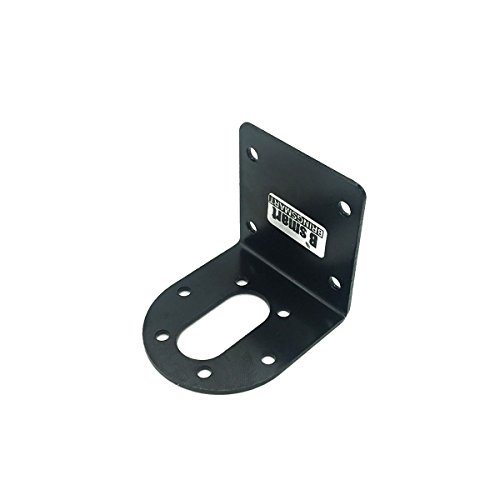Bringsmart Black Mounting Bracket for 37mm Gearbox Diameter Gear Motor Parts Fixed DIY Experiment (37mm)