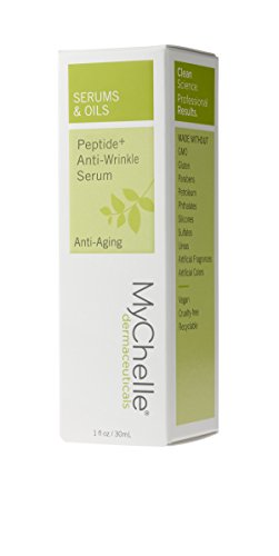 MyChelle Peptide+ Anti-Wrinkle Serum, Concentrated, Multi-Peptide Serum for All Skin Types, 1.0 fl oz
