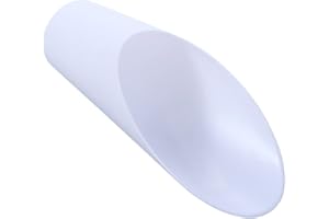 Small Bonsai Soil Scoops Plastic Bucket Shovels Garden Tool Mini Soil Spade Potted Scoop for Plant Flower Succulent(White)