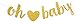 Gold Baby Shower Party Decorations - Cute Confetti Balloons, Ribbons & Oh Baby Glitter Banner - Babyshower, Gender Reveal Decoration Supplies for Boy or Girl