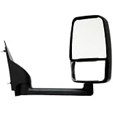 Velvac 714484 2020 Standard Door Mirror Black, 96" Body Width, 9.50" Arm, Passenger Side