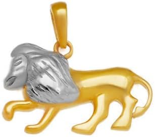 Ejubiler Cosmic 585 14-Carat Gold Zodiac Pendant Leo Zodiac Pendant