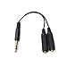 SiYear 6.35mm 1/4 inch Male Plug Stereo to 2 Dual 1/4 