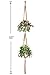 TIMEYARD Macrame Plant Hangers Set of 3 - Handmade Indoor Outdoor Hanging Planter Plant Holder - Modern Boho Home Decor