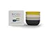 Biobu [by Ekobo] 24 oz Gusto Bowl Set, Small, Black/Stone/White/Lemon