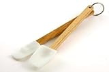 Mini Silicone Spatula Set With Wooden Handles
