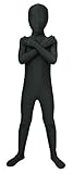 Sheface Kids Spandex Full Bodysuit Fancy Dress Costume (Small, Black)
