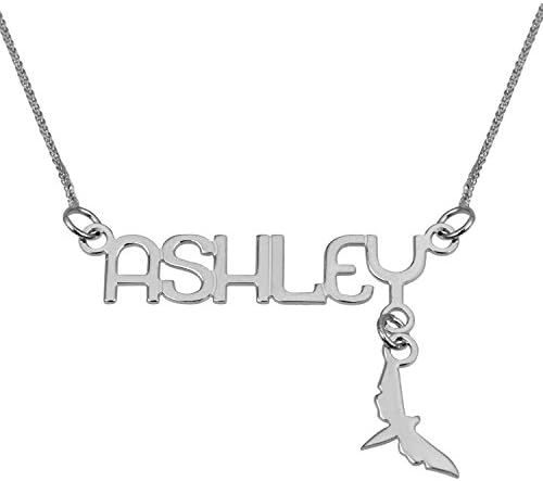 Name necklace-Personalized jewelry-Monogram &amp; Name necklace- Custom Name chain-Memorial gift-Personalized name chain-For her-Graduation gift