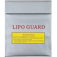 Leegoal Large LiPo Guard Battery Fireproof Safe Safety Charge Charging Pouch Case (Silver, Small)