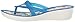 crocs Women's Isabella Print Wedge Flip Flop, Blue Jean/Floral, 9 M US
