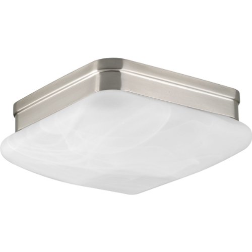 Progress lighting p3490-09 2-light flush mount with etched alabas…