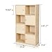 Furinno Pasir 4-Tier Shelf with 4 Door/Round Handle, Steam Beech