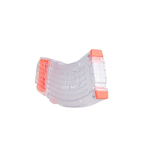 Worker Banana 15-darts Quick Reload Clip for Nerf N-strike Elite Color Clear