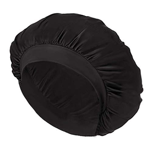 Silk Sleep Cap Stretchy Night Cap Adjustable Shower cap Elastic Rubber Band Sleeping Cap for Sleep, Hair Loss, Hair Protection,Head Cover