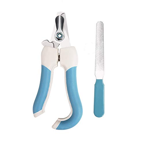 Aritan Pet Nail Clippers and Trimmer with Safety Guard and Nail Grind File, Professional Stainless Large Dog Cat Rabbit Bird Nail Scissor, Pet Grooming Nail Care Tool at Home