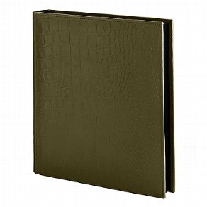 'Photo Album Croco Quadrato, Olive Green