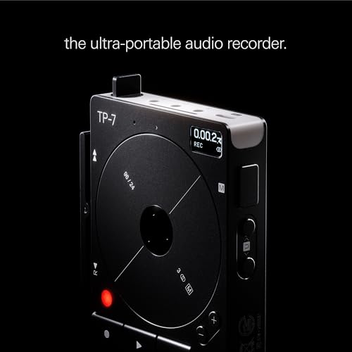 Teenage Engineering TP-7 Portable Digital Audio Recorder with USB-C Audio Interface, Bluetooth, Internal Microphone, Speaker and 128 GB Storage (Black)