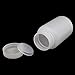 uxcell 5Pcs 250ml Plastic Wide Mouth Round Seal Liner Reagent Bottle Sample Bottle White