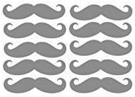 Mustache Vinyl Stickers, 3 Inch Wide, Baby Shower Decor, Boy Gender Reveal Decor, Little Man Birthday Party, Wedding Decorations, Lip Mustache Bash Decor