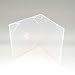 Maxtek 5.2mm CD Case, Slim Single Clear PP Poly Plastic Cases with Outer Sleeve, 100 Pack.
