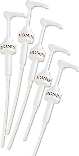 MONIN-SET Café 5+5 - 5x Kaffee Sirup + 5x Pumpen - Karamell, Vanille, Praline-Nuss, Haselnuss, Weisse Schokolade (5x 0,7l) – Bild 4