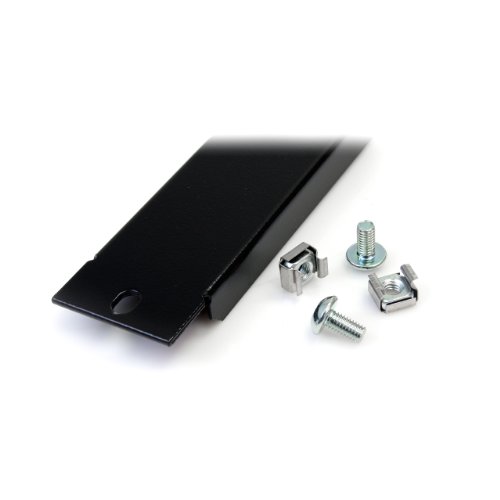 StarTech.com Blanking Panel - 1U - 19in - Steel - Black - Blank Rack Panel - Filler Panel - Rack Mount Panel - Rack Blanks
