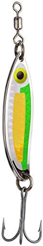 Peetz CJ Special 2.5-Inch Herring Fishing Spoon Lure | Nickel Plated Brass | Green Scale & Silver/Gold Scale | Saltwater Casting Hard Bait for Redfish Sea Trout Snook