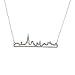 LUX ACCESSORIES New York City Skyline Empire State Outline NYC Pendant Necklace