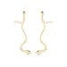 Miss Kiss Punk Alloy Snake Earrings Crystal Mosaic Drop Snake Earrings for Women and Girls Gifts