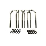 Jeep Cherokee XJ U-Bolts Chrysler 8.25 Axle 84-01 (3 Inch Wide)