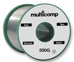 MULTICOMP Lead-Free Solder Wire 0.7mm – 250g | 99.3% Tin, 0.7% Copper | No-Clean Flux | Low Fume, High Precision