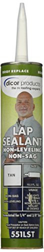 Dicor Corporation 551LST-1 Edpm Lap Seal 10.3 Oz. Tube Tan