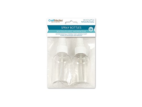 Craft Medley PB210 Pump-Spray Plastic Bottles with Screw Top, 2.6 oz