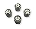 Mercedes Benz Silver Logo Tire Stem Valve Caps