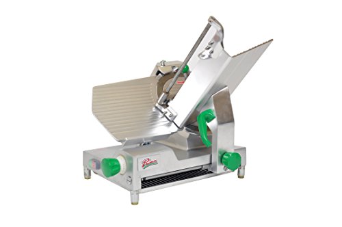 PRIMO PS-12D Anodized Aluminum Meat Slicer, Belt Drive Transmission, 12