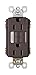 Legrand radiant 1597NTLTRDBCC4 15 Amp Night Light GFCI Self Test Tamper-Resistant Decorator Duplex Outlet with Cool Touch LED, Dark Bronze (1 Count)