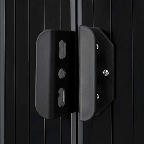 Festnight Gartenschuppen Anthrazit Metall 204 x 132 x 186 cm Geräteschuppen Gartenhaus Metallgerätehaus – Bild 5