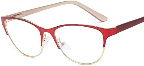 YLBHXC Frame glasses Fashion Men Cat Eye Glasses Frames For Women Myopia Optical Vintage Business Eyewear Transparent Eyeglasses Oculos (Frame Color : Red)