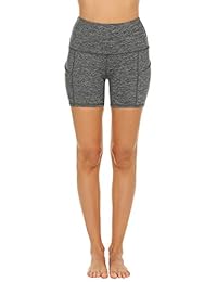 Pantalones cortos de yoga para dama con bolsillos